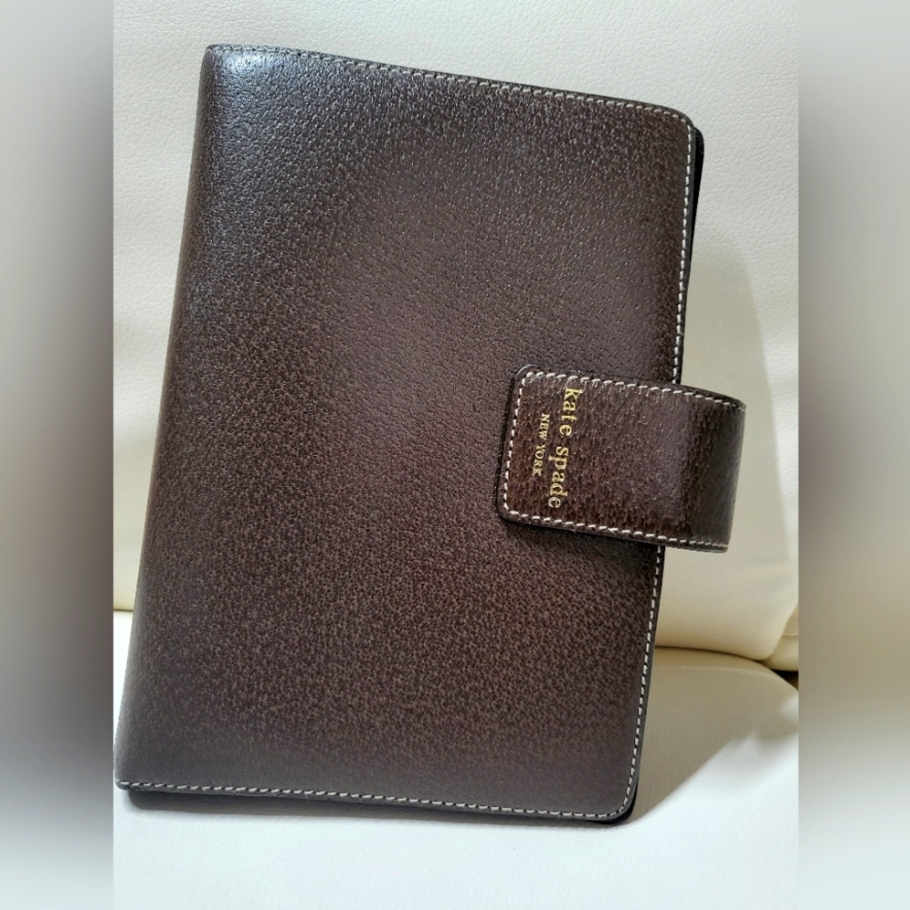 Kate♠️Spade Brown Wellesley 6- Ring Personal Agenda w/Dividers